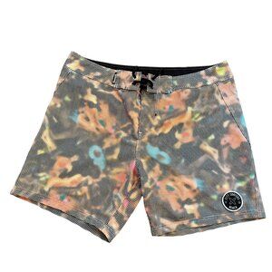 🔥 Bench City Surfers Swim Shorts 34 Pixelated Mesh Print Street Style 🏄‍♂️
